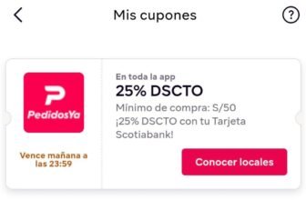 Cupón PedidosYa