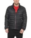 Tommy Hilfiger Chaqueta Ultra Loft ligera y plegable para hombre (talla estándar y grandes y altos), Negro, Mediana
