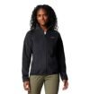 Columbia Benton Springs Chaqueta de vellón con cremallera completa para mujer, color negro, talla XXL