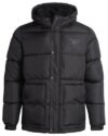 Reebok Chaqueta de Invierno para Hombre – Abrigo de Invierno Aislado de Peso Pesado para Hombre – Chaquetas Puffer Acolchadas Resistentes al Viento y al Agua para Hombres, Negro, Grande