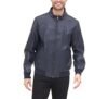 Tommy Hilfiger chaqueta de aviador sin relleno, piel sintética de cordero, para hombre, M, Marino