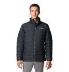 Columbia Chaqueta Powder Lite II para hombre, Negro, XL