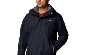 Columbia Chaqueta Bugaboo III con forro polar intercambiable para hombre, negro, talla M