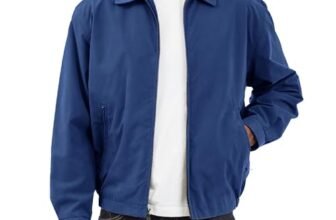 London Fog Chaqueta de golf con cierre frontal para hombre Auburn (tallas regular y grande), Pacific Blue, Grande