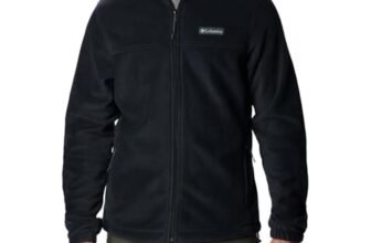 Columbia Steens Mountain 2.0 – Chaqueta de forro polar con cremallera completa para hombre, Negro, Mediana