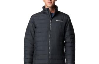 Columbia Chaqueta Powder Lite II para hombre, Negro, XL