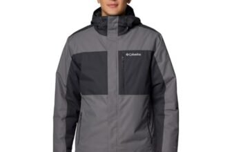 Columbia Chaqueta térmica Tipton Peak III para hombre, gris ciudad/tiburón, talla L