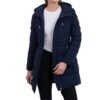 Tommy Hilfiger Chaqueta ligera con cremallera 3/4 para mujer, color azul marino, talla M