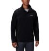 Columbia Chaqueta de vellón Steens Mountain Half Snap para hombre, color negro, talla L