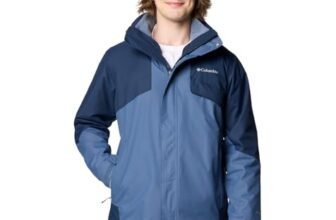 Chaqueta Columbia Bugaboo III con forro polar intercambiable para hombre, Montaña Oscura/Collegiate azul marino, Grande