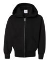 Hanes – Sudadera de lana Ecosmart, con capucha y cremallera, para niños grandes, L