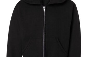 Hanes – Sudadera de lana Ecosmart, con capucha y cremallera, para niños grandes, L