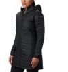 Columbia Powder Lite – Chaqueta de longitud media para mujer, Negro, Mediana