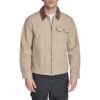 Levi’s Chaqueta de campo de algodón para hombre con cuello de pana, color marrón claro, talla L