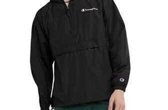 Champion Chaqueta para hombre, chaqueta con cremallera completa para estadio, resistente al viento, chaqueta resistente al agua para hombres
