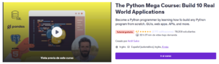 Megacurso de Python: crea 10 aplicaciones del mundo real