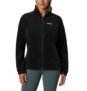 Columbia Benton Springs Chaqueta de vellón con cremallera completa para mujer, color negro, talla XXL
