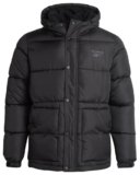 Reebok Chaqueta de Invierno para Hombre – Abrigo de Invierno con Aislamiento Pesado para Hombre – Chaquetas Puffer Acolchadas Resistentes al Viento y al Agua para Hombres, Negro, Mediana