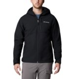 Columbia Chaqueta Softshell Ascender Ii con capucha para hombre, Negro –