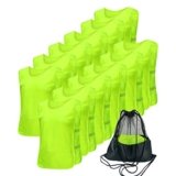 Antoyo Pinnies – Camiseta de fútbol para adultos, malla ajustable, Verde