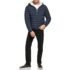 Tommy Hilfiger Chaqueta bomber de memoria sintética de rendimiento para hombre, Negro relleno, Grande