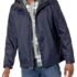Amazon Essentials – Chaqueta para hombre, ligera, resistente al agua, con capucha, Azul Marino, L