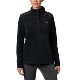Columbia – Suéter con cierre de presión Benton Springs de media longitud para mujer, Negro, Mediana