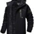 Calvin Klein Abrigo, chaquetas para hombre, carcasa suave con forro Sherpa, Negro –