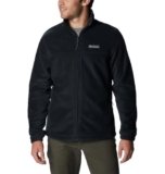 Columbia – Chaqueta de vellón con cremallera completa Steens Mountain 2.0 para hombre, color negro, talla M