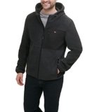 Tommy Hilfiger – Chaqueta de forro polar con capucha para hombre, de alto rendimiento, Grande