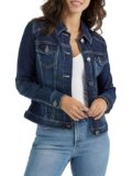 Wrangler Authentics Chaqueta de mezclilla elástica para mujer, Drenched, Grande