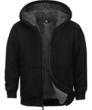 Ceoutdoor Chaqueta de forro polar con cremallera para niños, abrigos de invierno cálidos y suaves con forro de sherpa, ropa de abrigo para adolescentes de 6 a 15 años