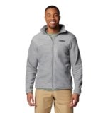 Columbia – Chaqueta polar con cremallera completa Steens Mountain 2.0 para hombre, color gris jaspeado claro, talla S