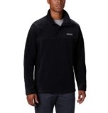 Columbia Chaqueta de vellón Steens Mountain Half Snap para hombre, color negro, talla M, Negro –