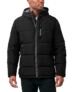 Nautica Chaqueta Puffer Acolchada de Memoria Sintética de Peso Medio para Hombre – Abrigo de Invierno Aislante con Capucha Ajustable, Negro, XL