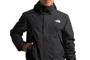 The North Face Chaqueta Antora para hombre (tamaño estándar y grande) – Impermeable y resistente al viento, bolsillos de mano con cremallera segura, TNF Negro-NPF, L