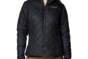 Columbia Copper Crest II – Chaqueta con capucha para mujer, Negro, Mediana