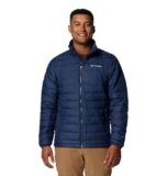 Columbia Chaqueta Powder Lite II para hombre, Azul marino colegial, Grande
