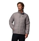 Columbia – Chaqueta con capucha para hombre modelo Voodoo Falls 590 TurboDown II, Gris claro, Grande