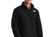 The North Face Chaqueta aislante Junction para hombre, abrigo de invierno repelente al agua, bolsillos seguros con cremallera, TNF negro, talla L
