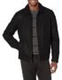 Tommy Hilfiger Chaqueta clásica de piel sintética para hombre, Negro, XL