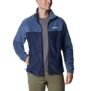 Columbia Steens Mountain 2.0 – Chaqueta de forro polar con cremallera completa para hombre, Montaña Oscura/Collegiate azul marino, Mediana