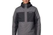 Columbia Chaqueta térmica Tipton Peak III para hombre, gris ciudad/tiburón, talla L