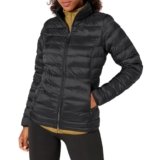 Amazon Essentials – Chaqueta acolchada, plegable, ligera, de manga larga, con cremallera completa y resistente al agua para mujer, negro, talla XS.