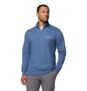 Chaqueta Columbia Hart Mountain II para hombre, con media cremallera, color azul marino, talla L