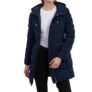 Tommy Hilfiger Chaqueta ligera con cremallera 3/4 para mujer, color azul marino, talla M