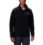 Columbia Chaqueta de vellón Steens Mountain Half Snap para hombre, color negro, talla L