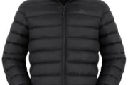 Pioneer Camp Chaqueta Acolchada Ligera y Empacable para Hombre Tipo Puffer, Abrigo Hinchado Aislado de Invierno, Repelente al Agua, Chaquetas Acolchadas Cálidas para Viajes, Negro, Grande