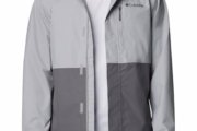 Columbia Chaqueta Hikebound II para hombre, color gris y gris ciudad, talla L