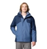 Chaqueta Columbia Bugaboo III con forro polar intercambiable para hombre, Montaña Oscura/Collegiate azul marino, Grande